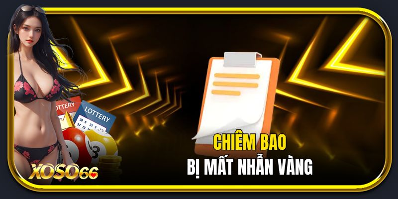 Chiêm bao bị mất nhẫn vàng