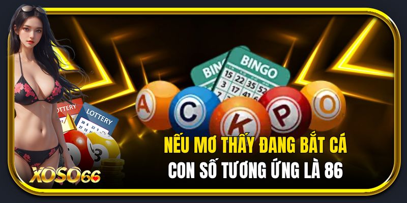 Nếu mơ thấy đang bắt cá, con số tương ứng là 86.